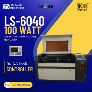 Zaiku CNC LS-6040 with 100 Watt Laser CO2 dengan Ruida Controller
